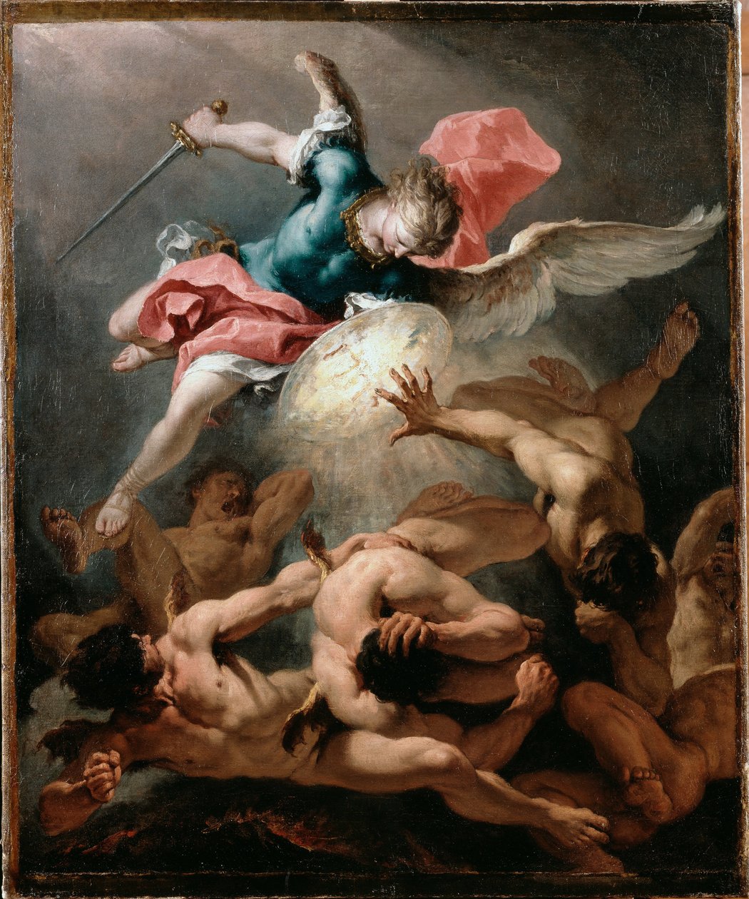 De oprørske englenes fald af Sebastiano Ricci