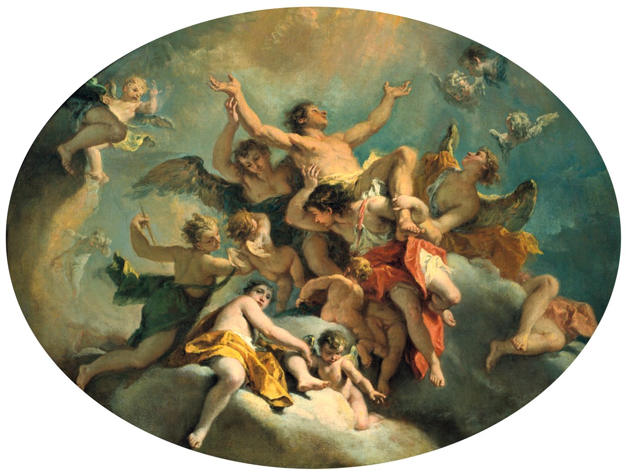The Glorification of St Sebastian, slutningen af det 17. tidlige 18. århundrede af Sebastiano Ricci