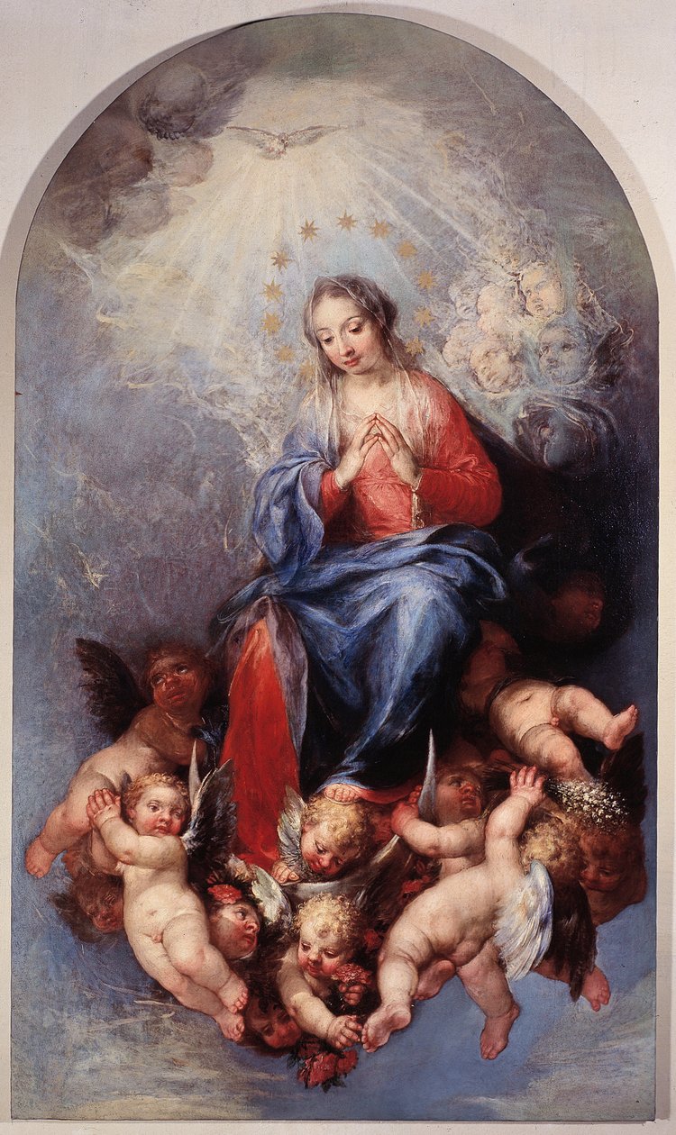 Den ubesmittede jomfru Maria (olie på lærred af Sebastiano Ricci