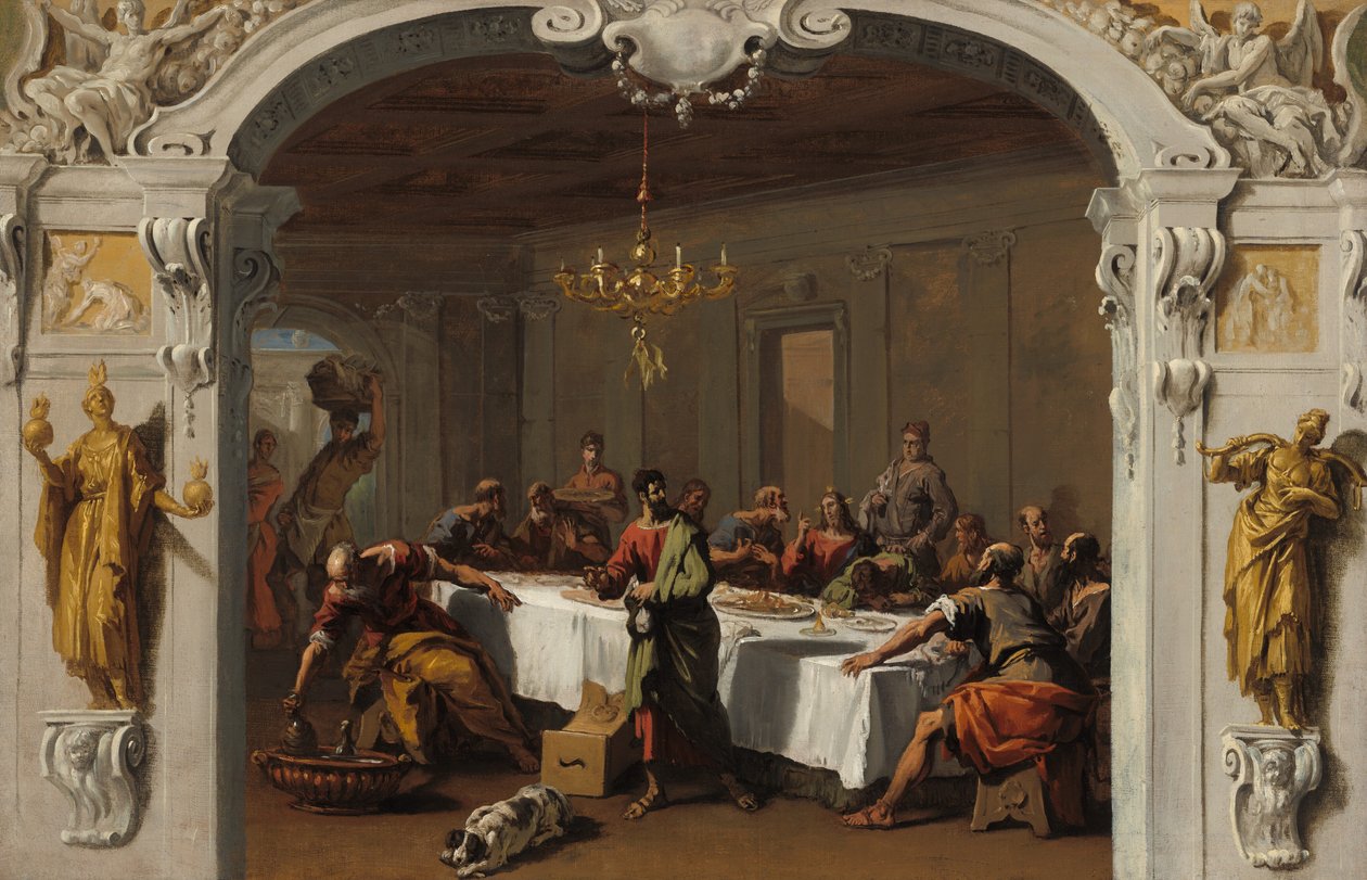 Den sidste nadver, 17131714. af Sebastiano Ricci