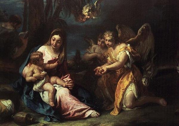 Resten på flugten til Egypten af Sebastiano Ricci