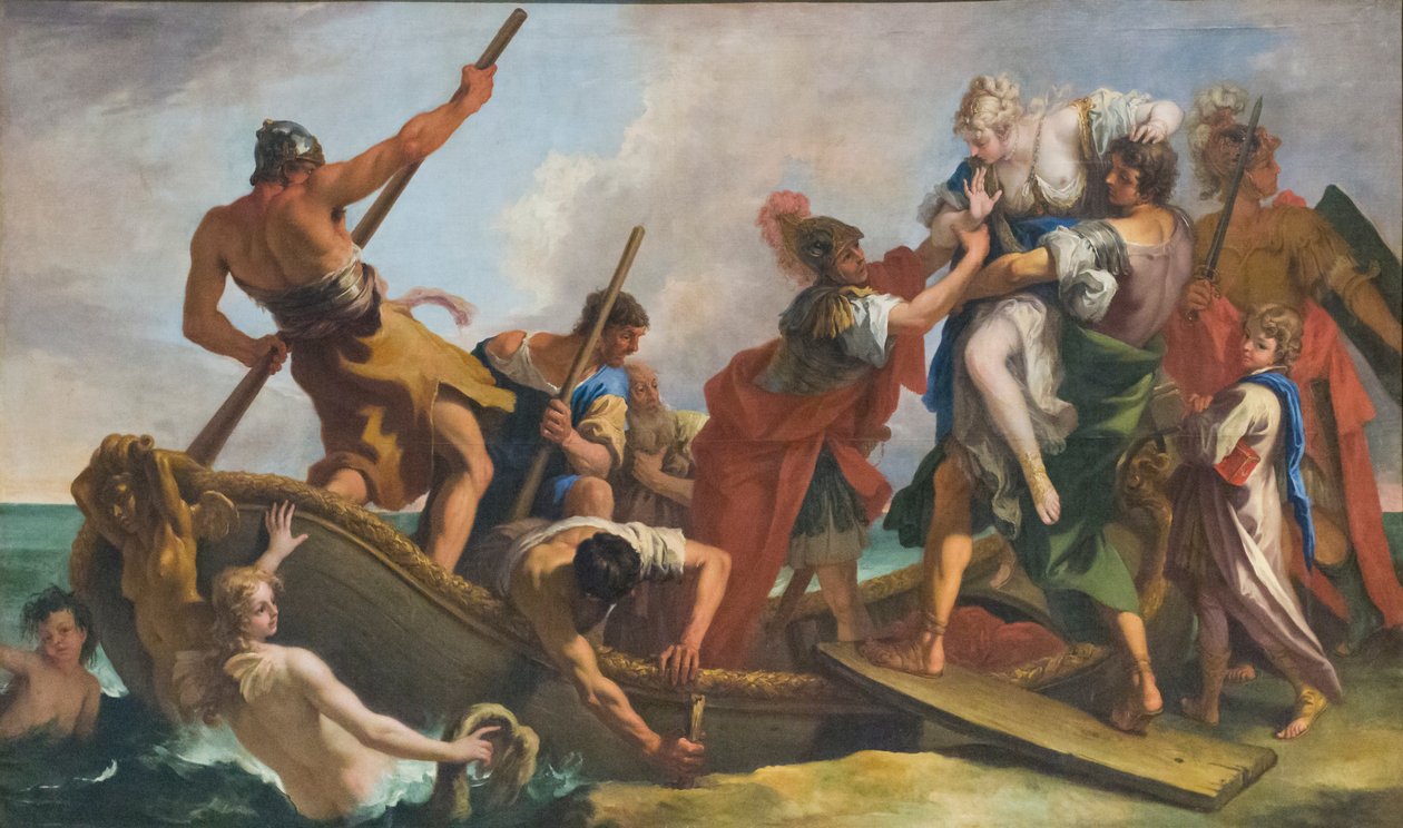 Bortførelsen af Helena, begyndelsen af det 18. århundrede (olie på lærred) af Sebastiano Ricci