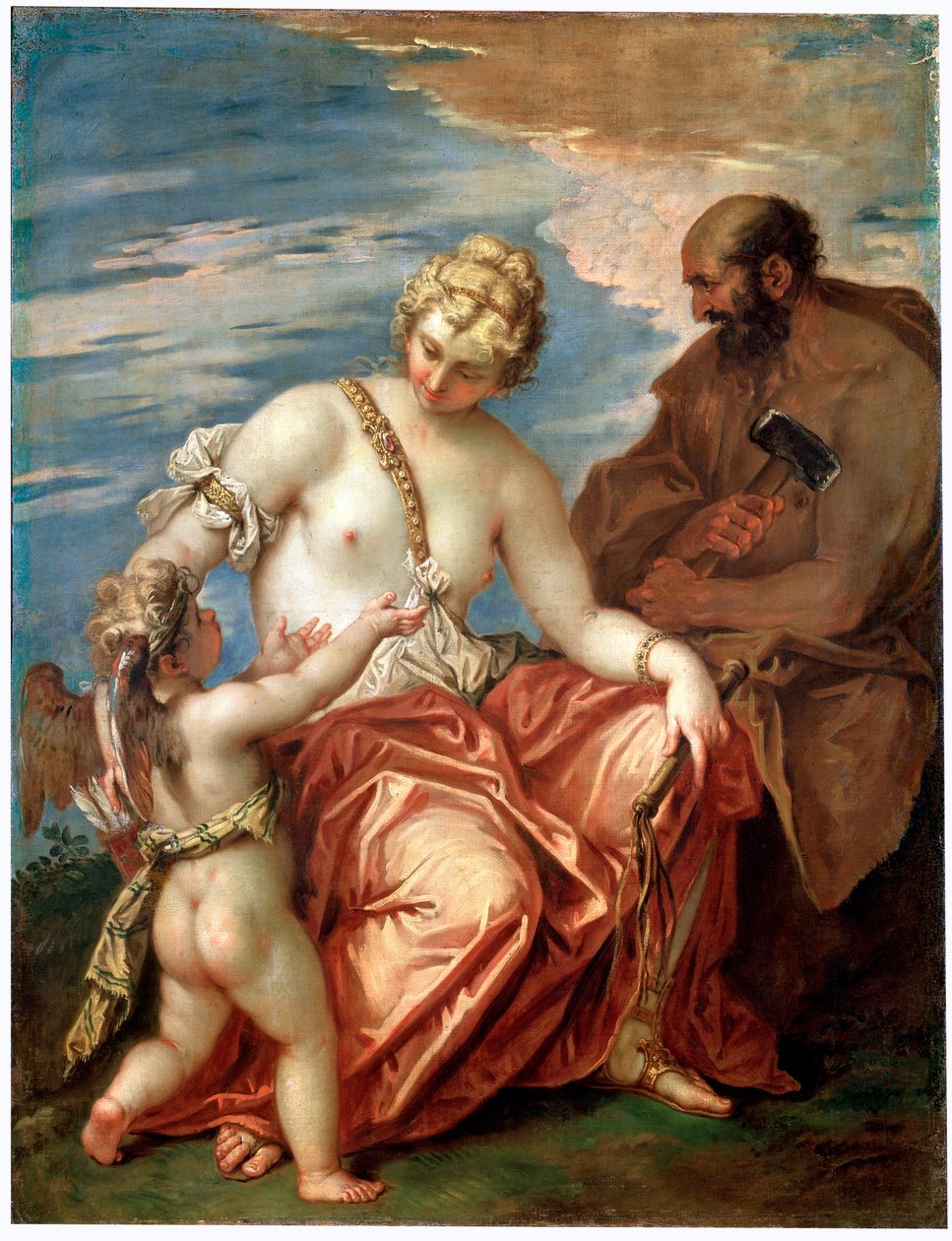 Venus, Vulkan og Amor, 1700-tallet af Sebastiano Ricci
