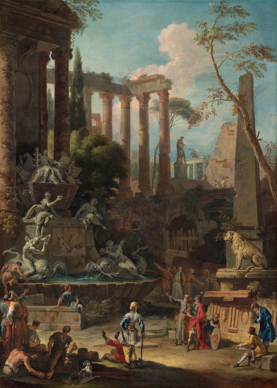 Mindesmærke for admiral Sir Cloudesley Shovell af Sebastiano Ricci and Marco Ricci