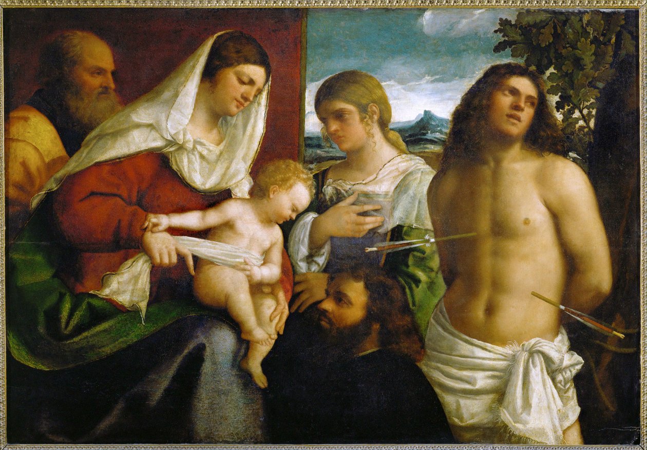 Hellig samtale ... af Sebastiano del (c.1485-1547) Piombo