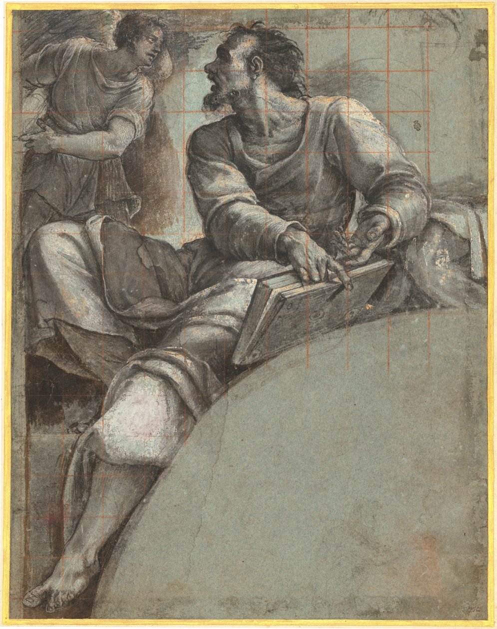 En profet tiltalt af en engel af Sebastiano del Piombo