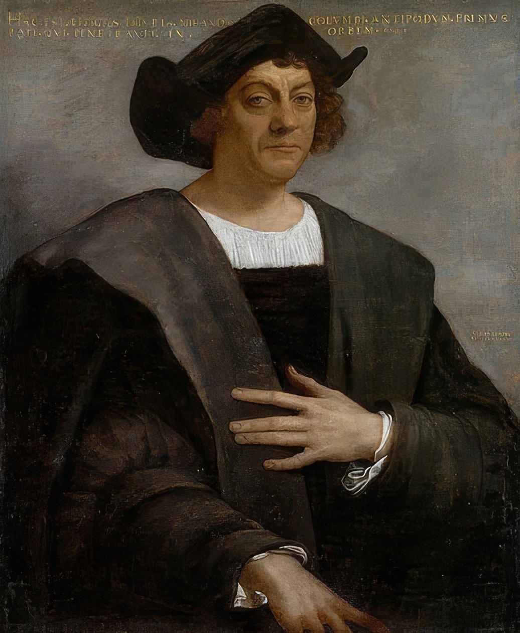 Portræt af en mand, angiveligt Christopher Columbus. 1519 af Sebastiano del Piombo