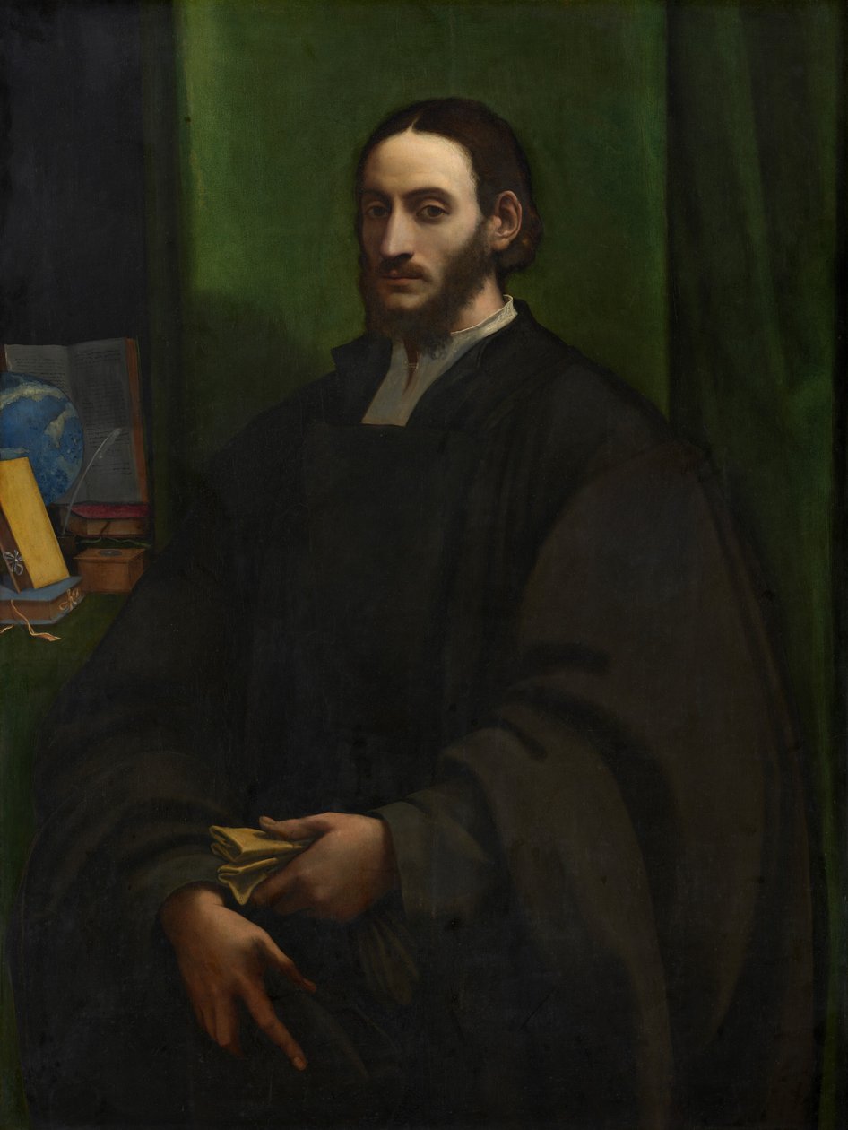 Portræt af en humanist af Sebastiano del Piombo