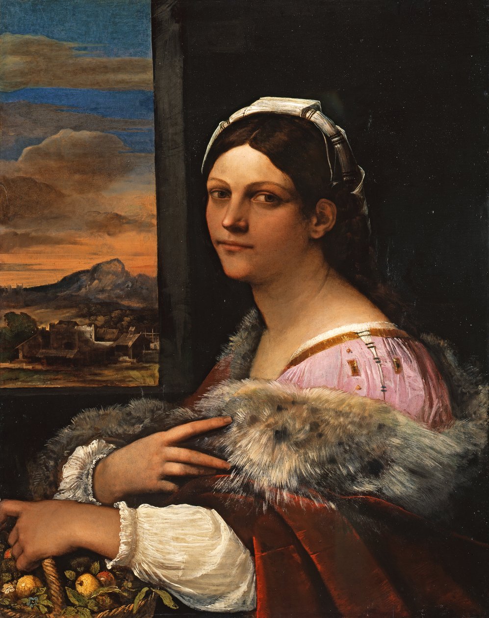 Portræt af en ung romersk kvinde af Sebastiano del Piombo
