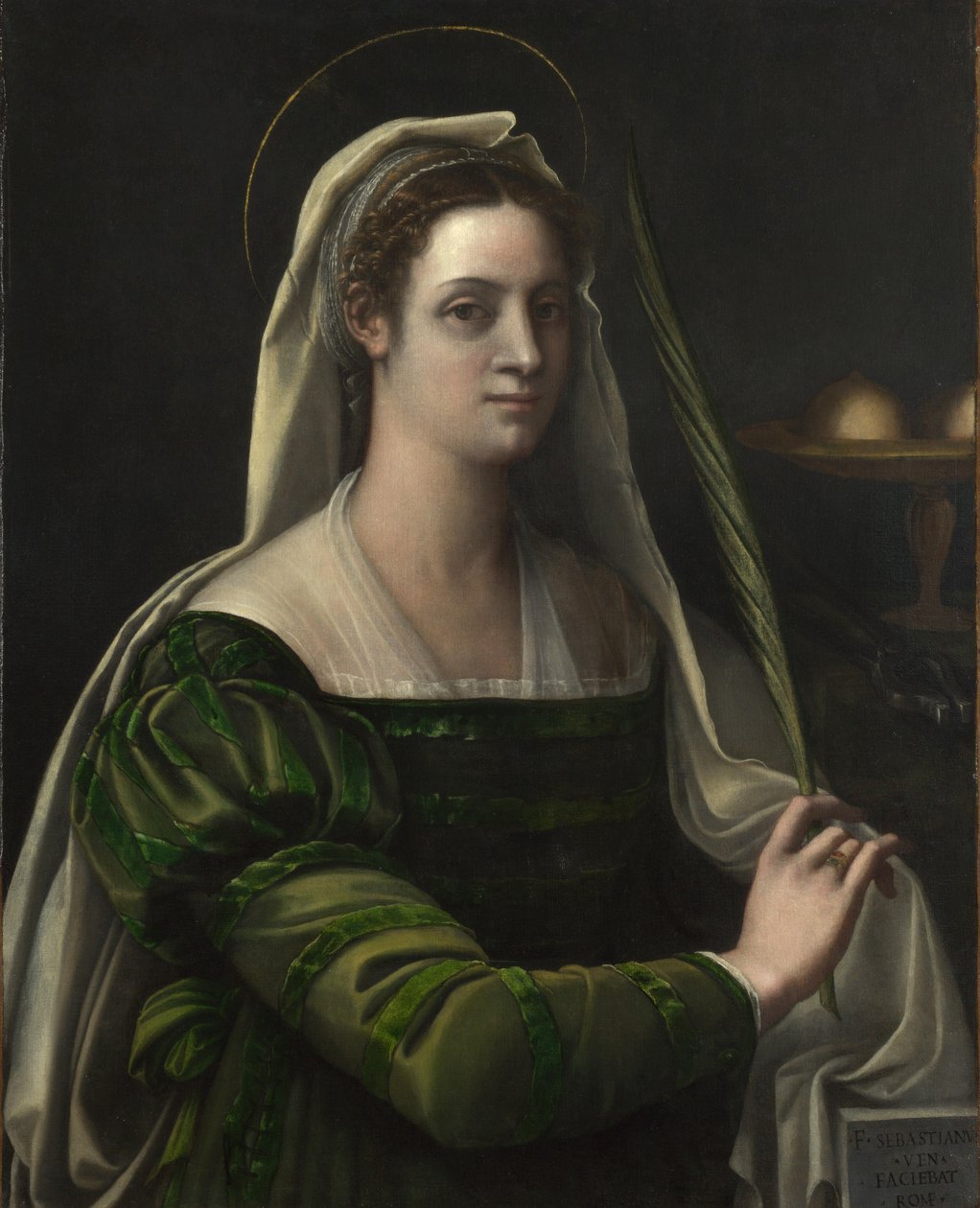 Sankt Agatha, ca. 1540 af Sebastiano del Piombo