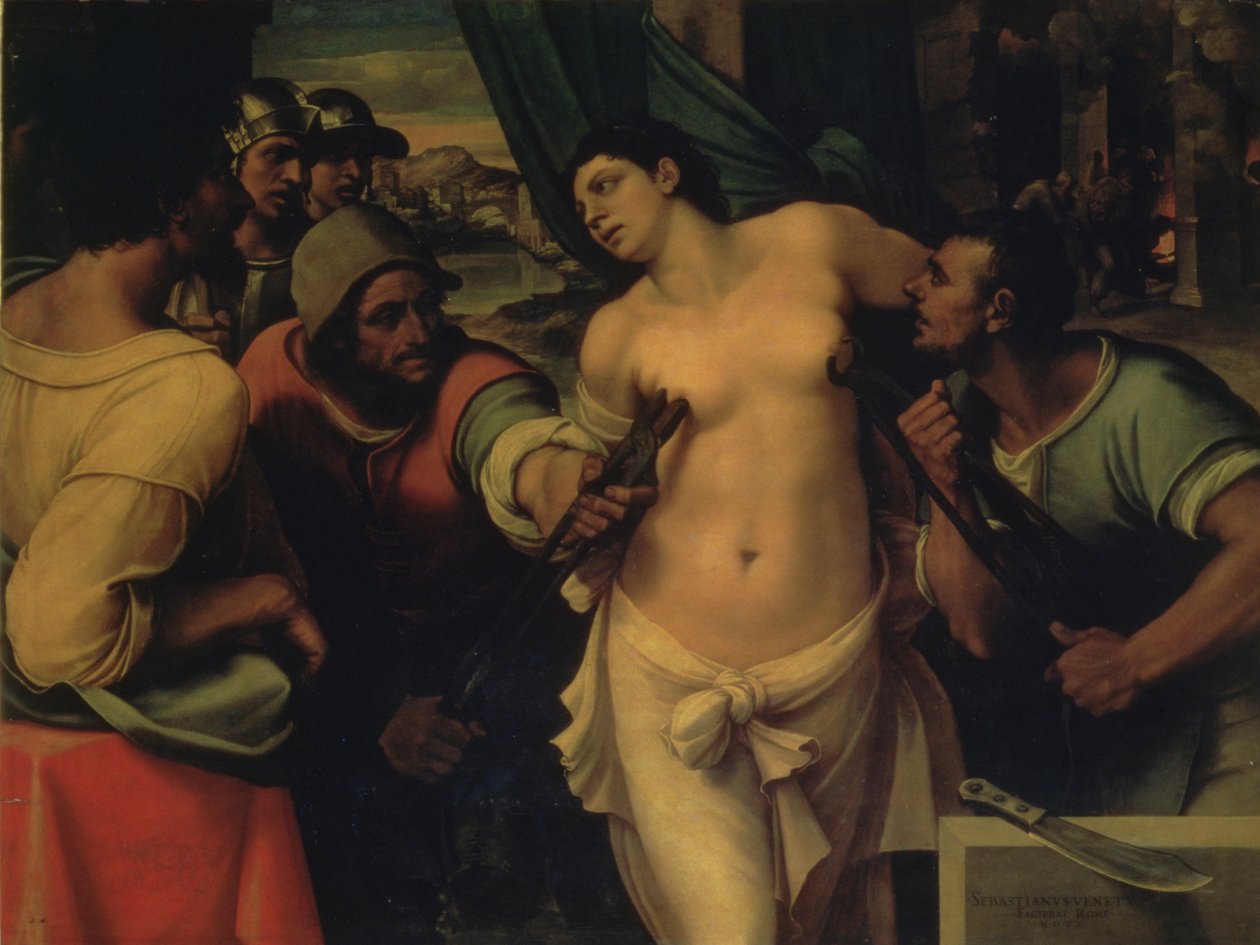The Martyrium of St. Agatha, 1520 af Sebastiano del Piombo