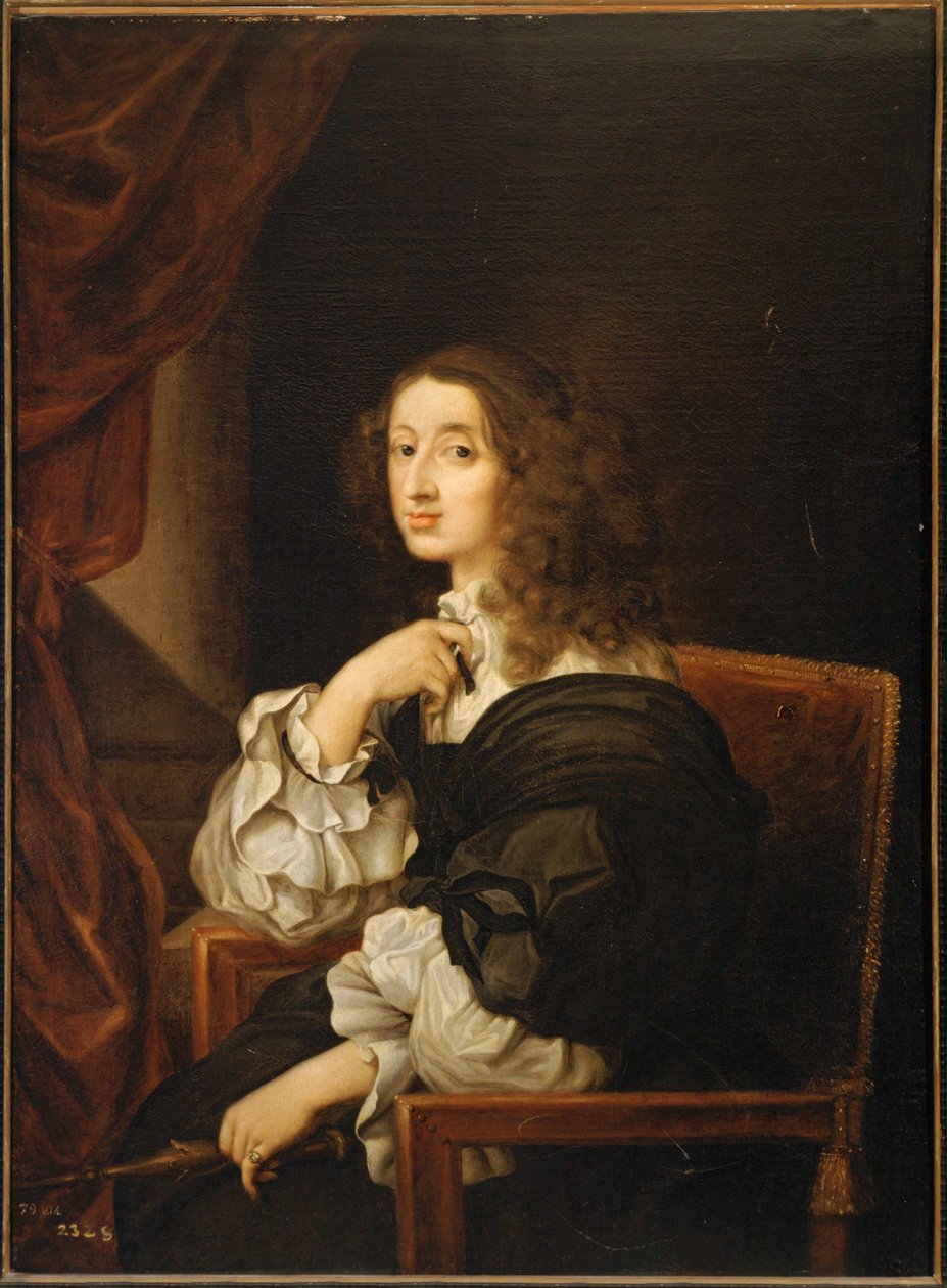 Christina af Sverige (maleri på lærred) af Sebastien Bourdon