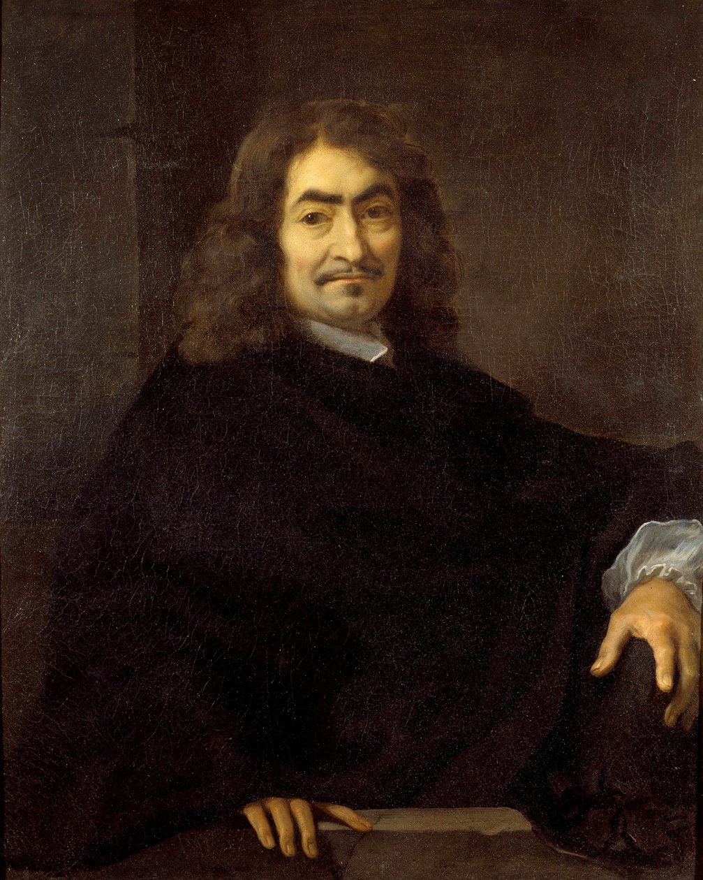 Formodet portræt af filosoffen Rene Descartes (1596-1650) Maleri af Sebastien Bourdon (1616-1671) 1600-tallet søn. 0,88x0,71 m af Sébastien Bourdon