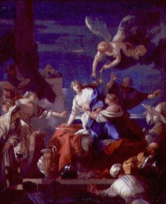 The Death of Dido (olie på lærred) af Sébastien Bourdon