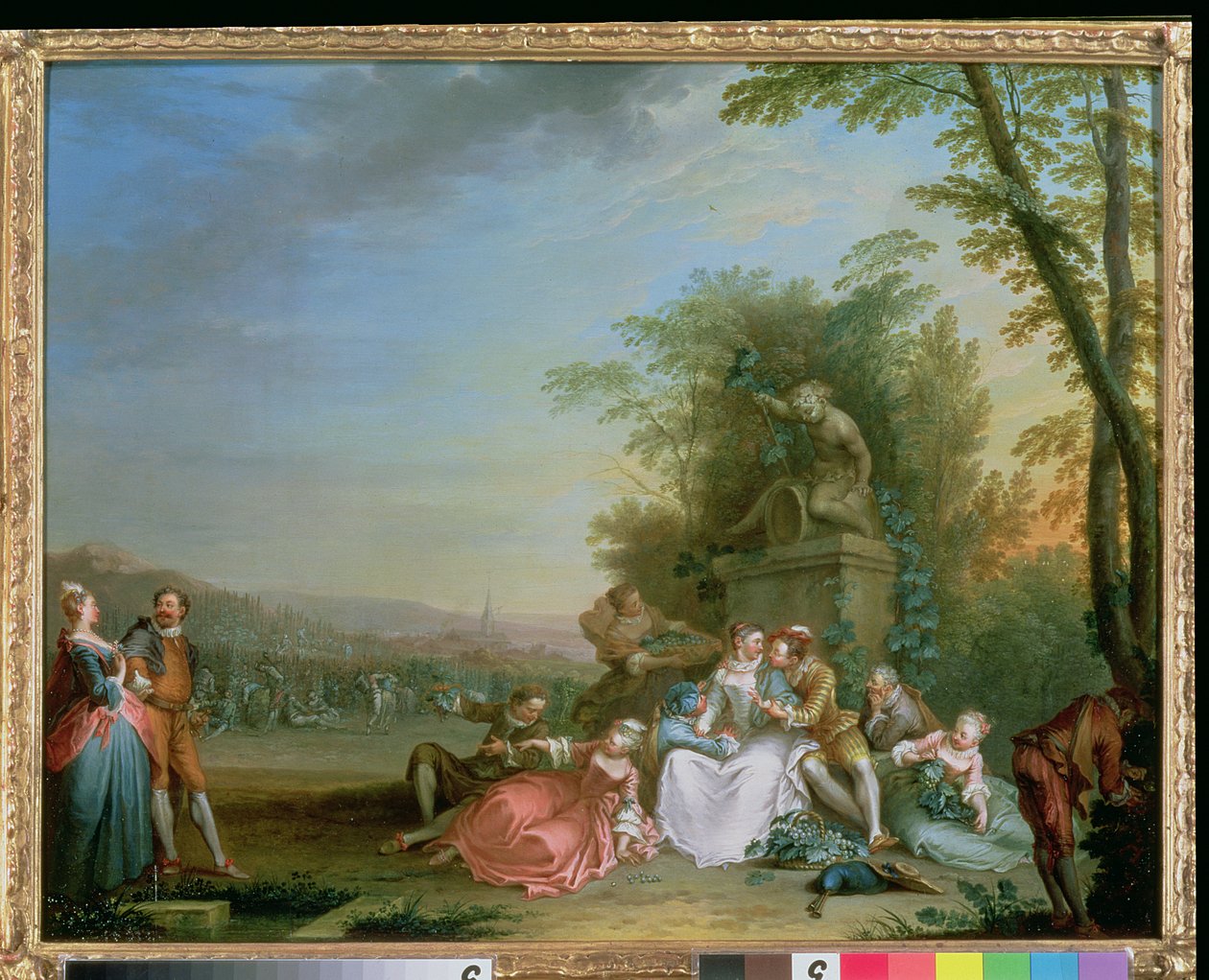 The Grape Harvest, ca. 1750 (panel) (par til 87638) af Sebastien II Le Clerc
