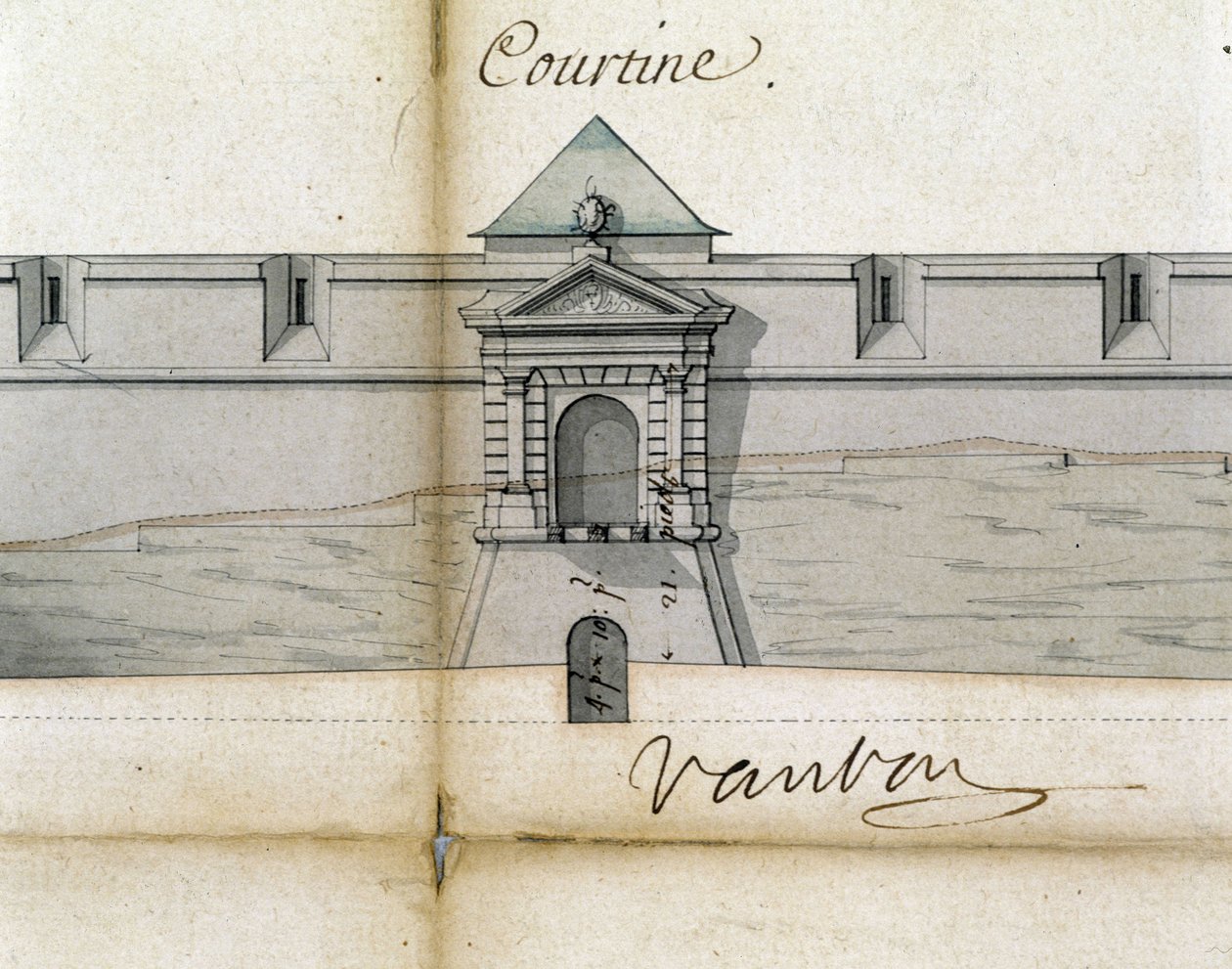 Befæstningsanlæg Courtine af Vauban af Sebastien Le Prestre de Vauban