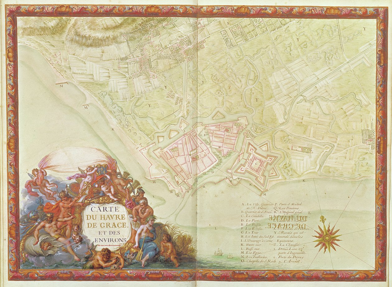 Ms. 987, fol.24 Plan over Le Havre, fra 
