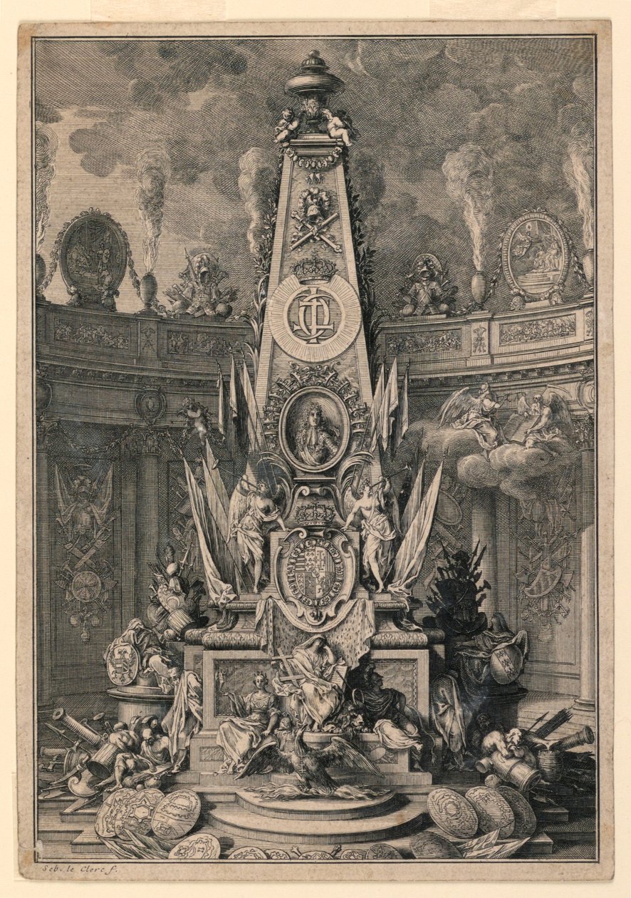Et gravmonument af Charles IV af Lorraine af Sebastien Leclerc
