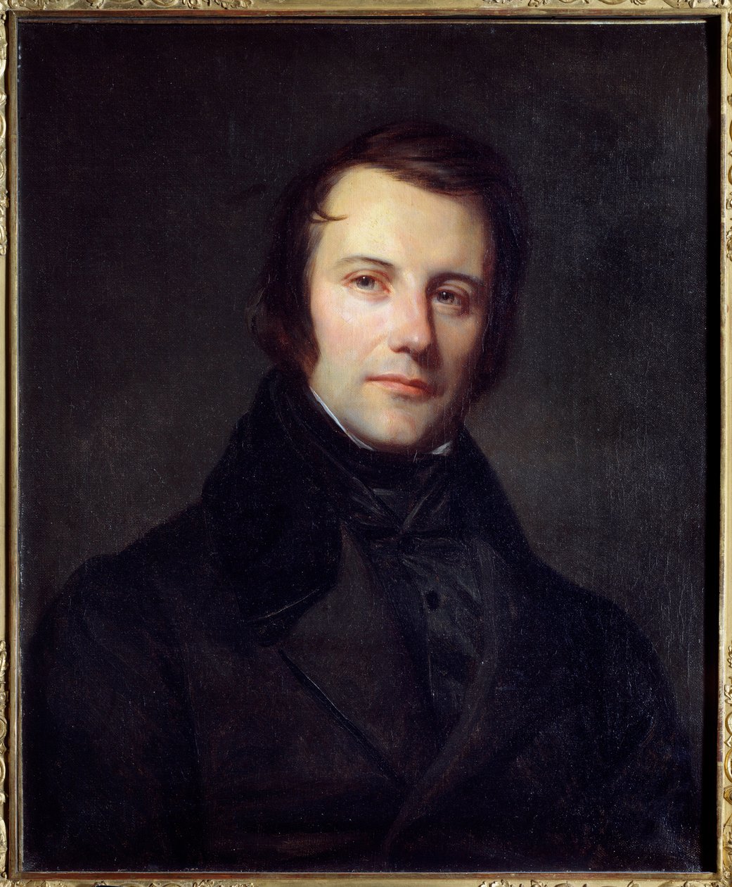 Portræt af Edgar Quinet (1803-1875) deputeret i 1848. Maleri af Sebastien Cornu (1804 - 1870) af Sebastien Melchior Cornu