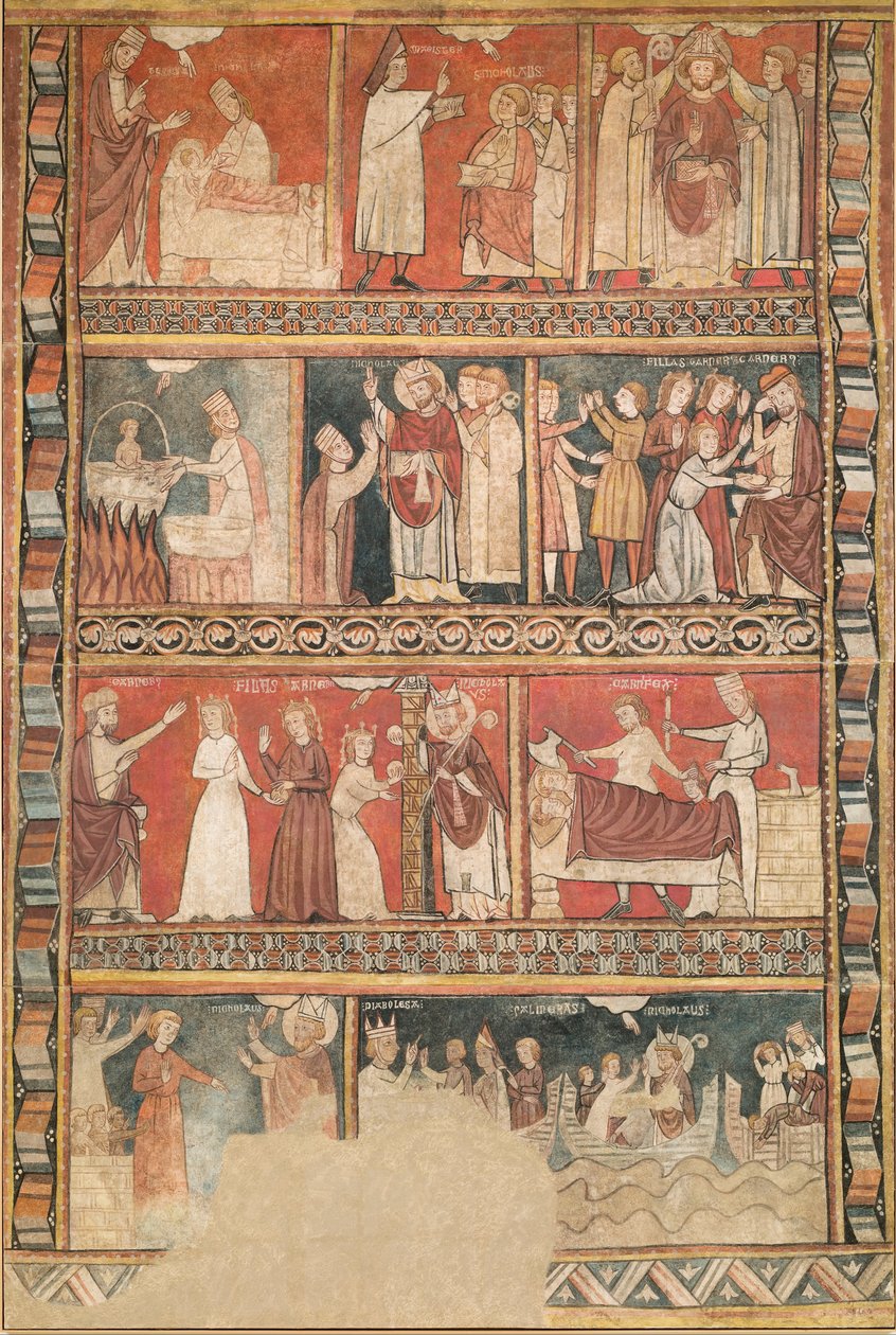 Sankt Nikolaus liv af Second Master of Bierge