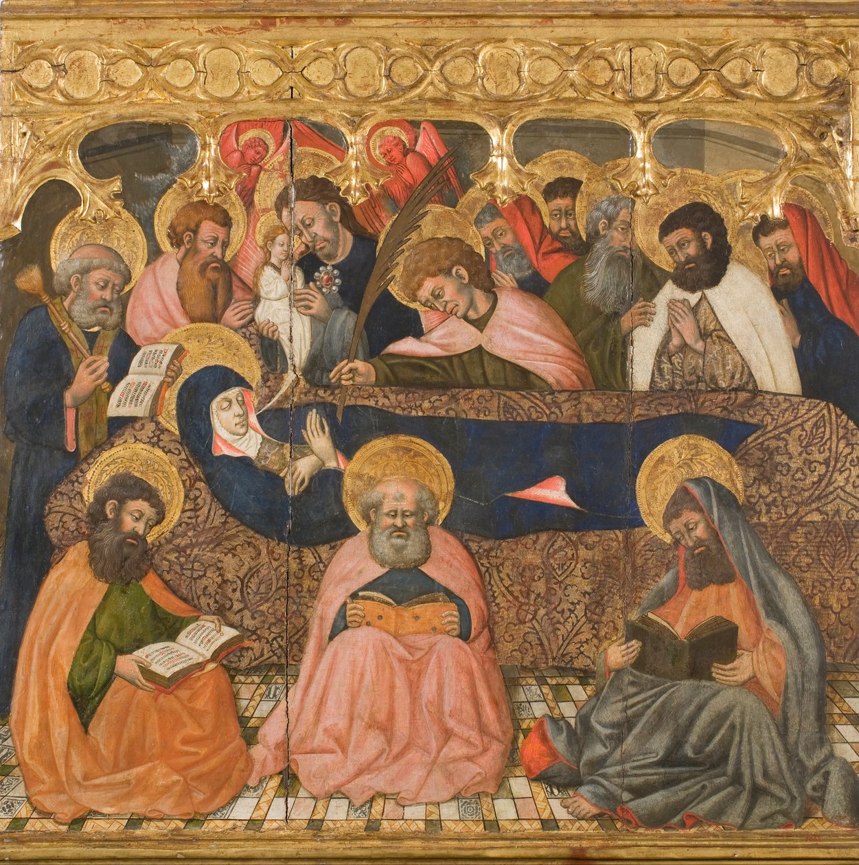 Dormition of the Virgin af Master of Estopiñán
