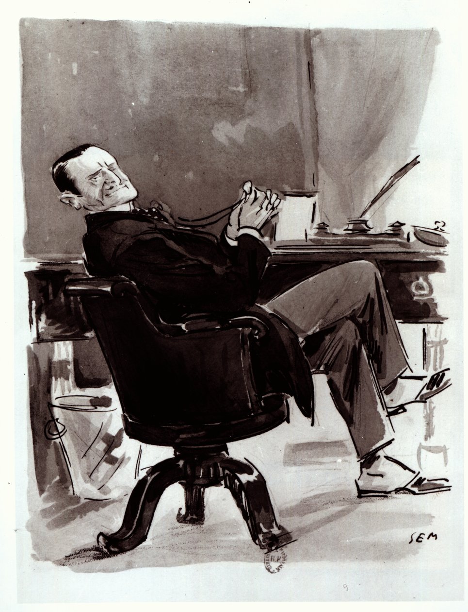 Georges Courteline (1858-1929) af Sem