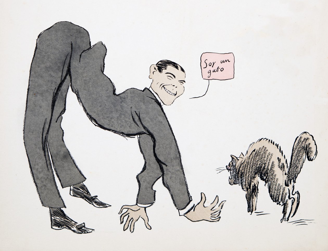 Im a Cat, fra White Bottoms, pub. 1927 (farvebloktryk) af Sem