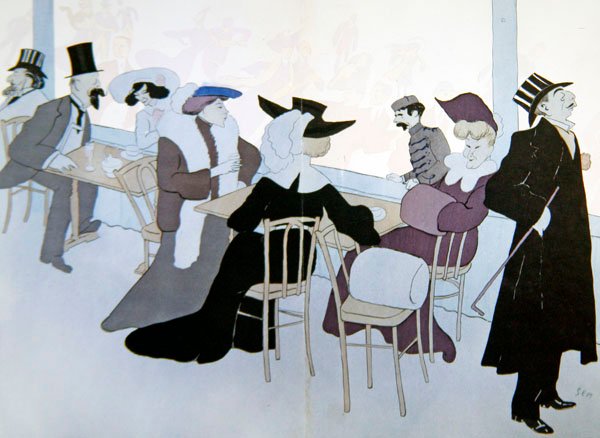 Ispaladset, ca. 1905 (farve litho) af Sem