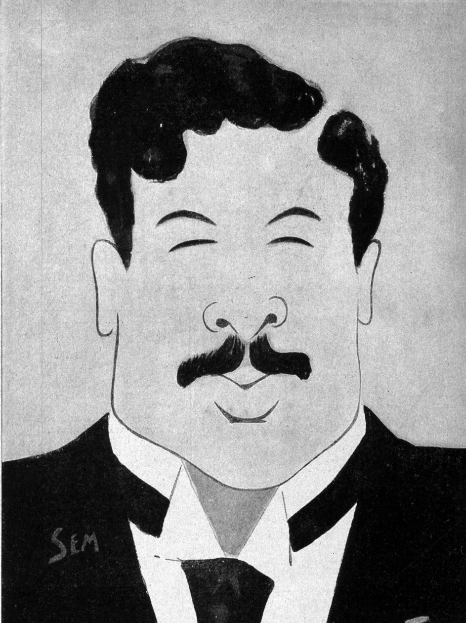 Tegnefilm af den dramatiske forfatter Maurice Donnay (1859 - 1945) af Sem (1863 - 1934). af Sem