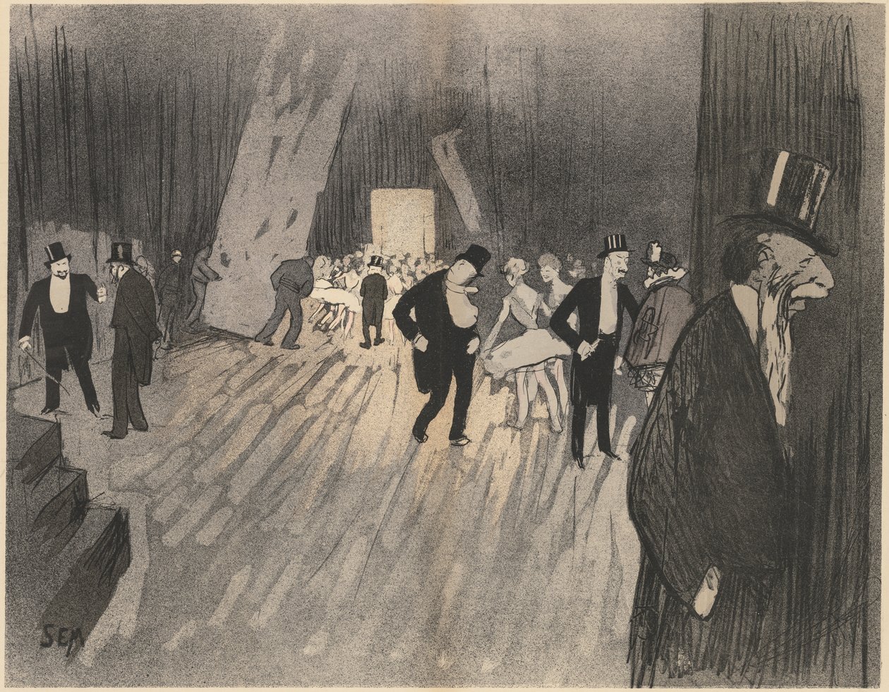 Ballettens kulisser af Sem (Georges Gourçat)