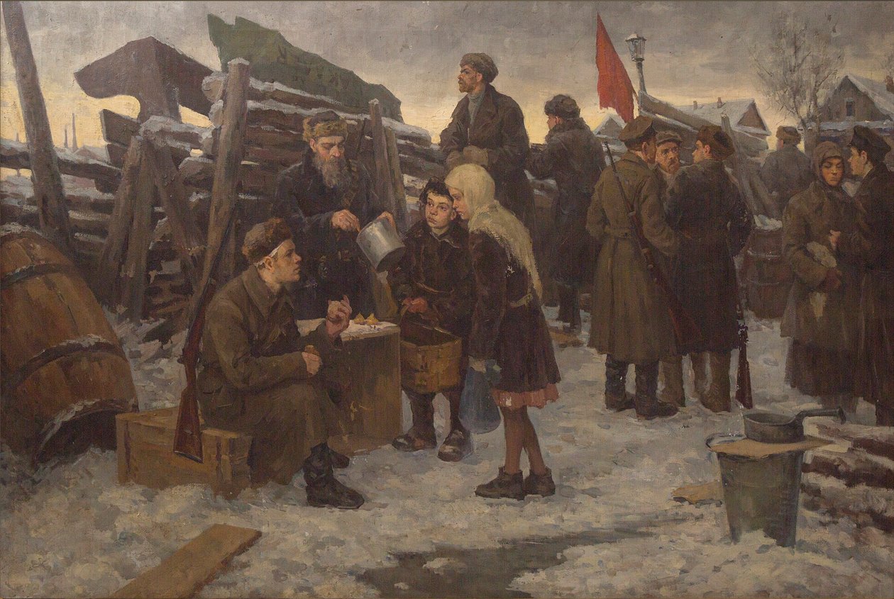 Morgen på barrikaderne. af Semyon Gavrilovich Nikiforov