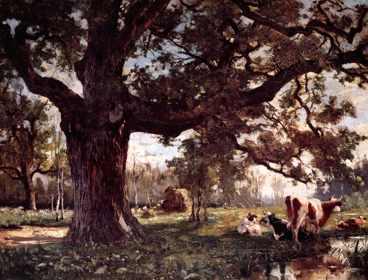 Maisema, kirjoittanut Serafino de Tivoli (1826-1892). af Serafino de Tivoli