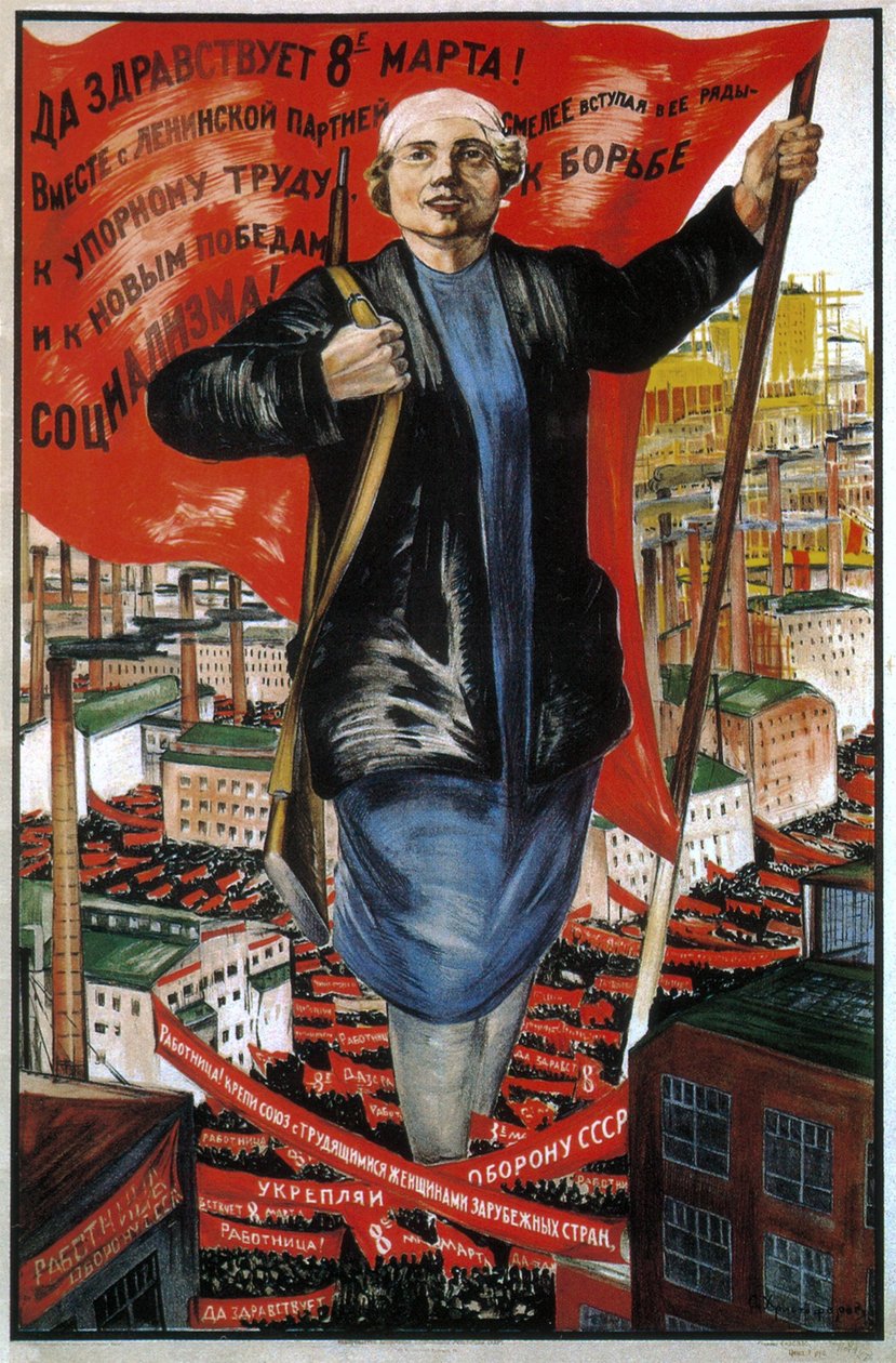 Længe leve den 8. marts!, 1934 af Sergei Alexandrovich Khristoforov