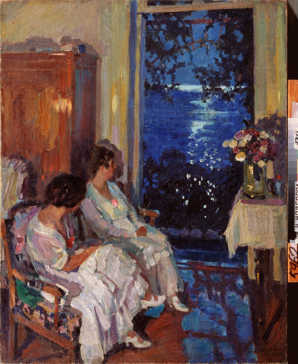 Alupka (Ukraine) (Alupka) - Maleri af Sergei Arsenyevich Vinogradov (1869-1938), olie på lærred af Sergei Arsenevich Vinogradov