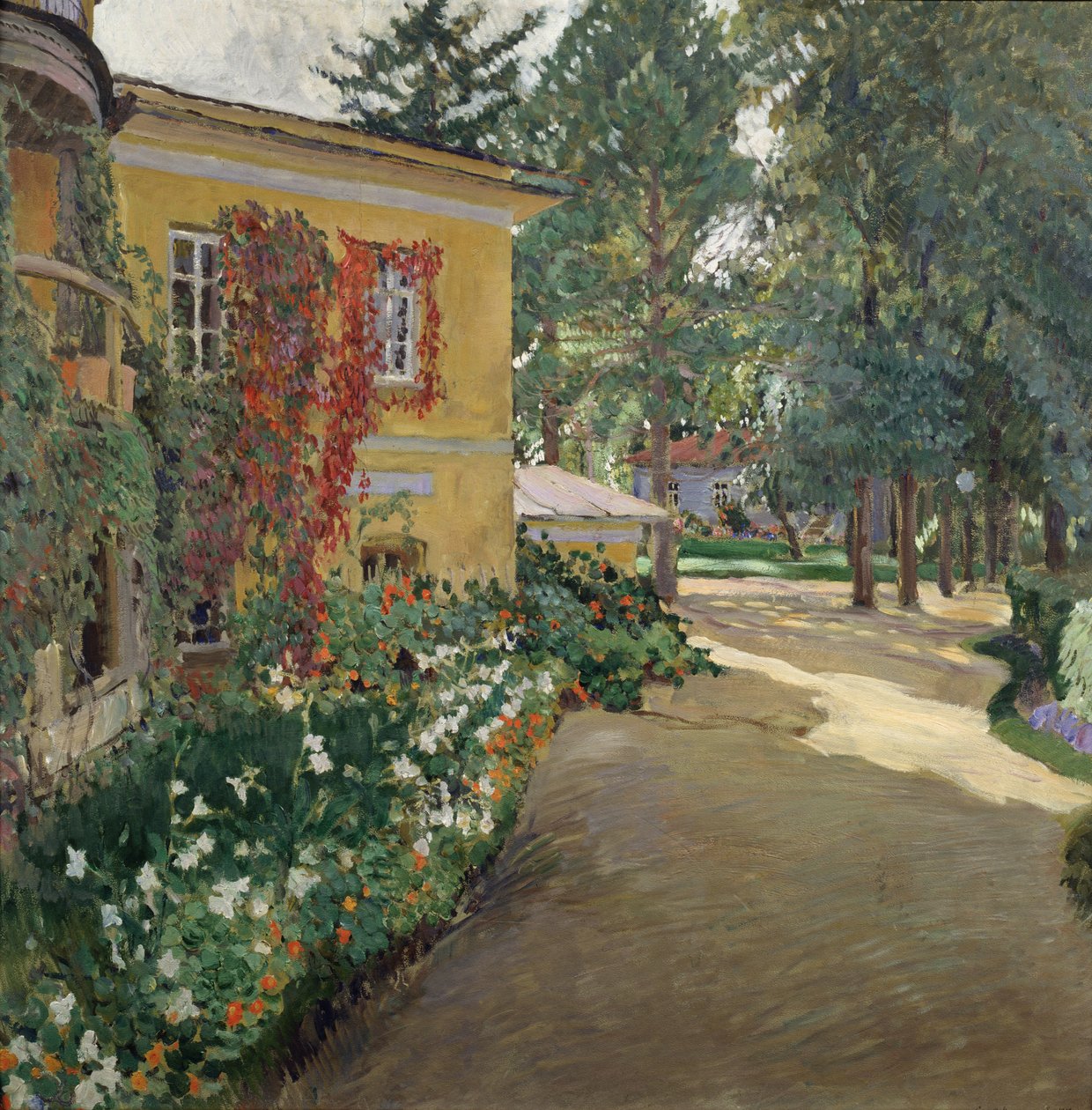 I en landejendom, 1910 af Sergei Arsenevich Vinogradov