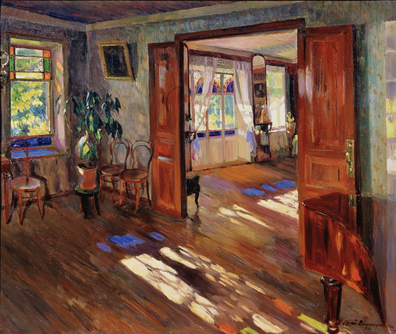 I et hus, 1914 af Sergei Arsenevich Vinogradov