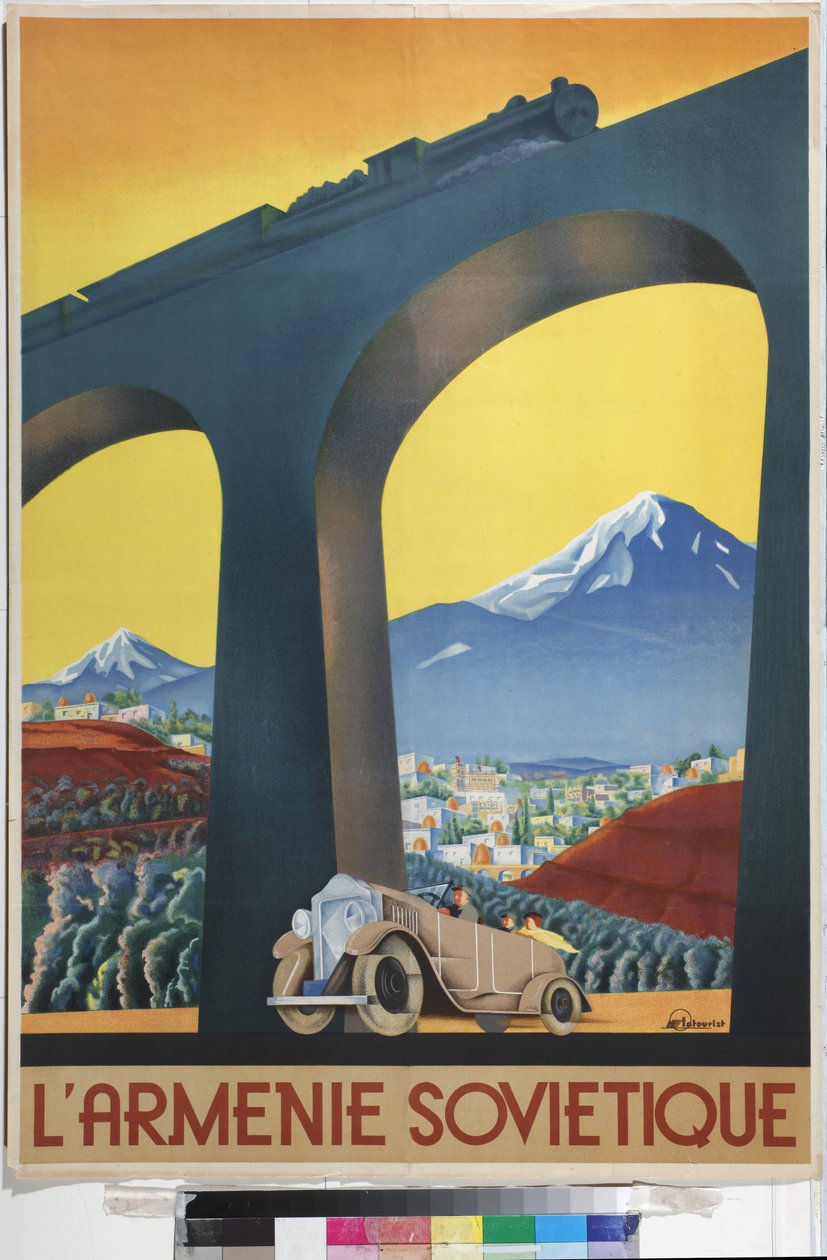 Sovjet Armenien (Plakat for Intourist-selskabet) - Igumnov, Sergei Dmitrievich (1900-1942) - 1935 - Farvelitografi - Russisk Statsbibliotek, Moskva af Sergei Dmitrievich Igumnov