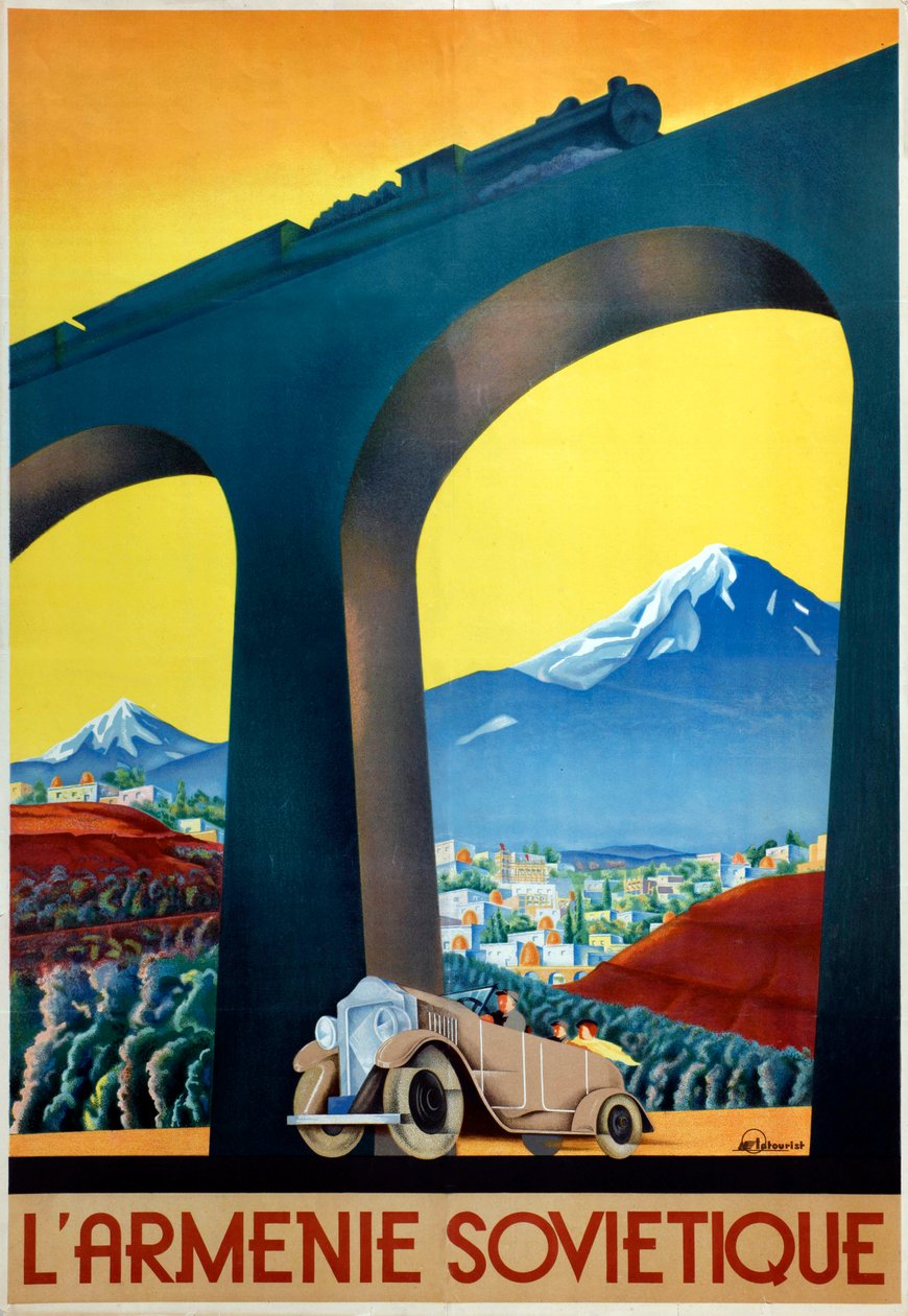 Sovjetisk Armenien-plakat af Intourist-selskabet, 1935 af Sergei Dmitrievich Igumnov