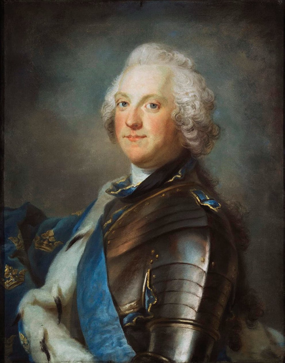 Portrait of Adolph Frederick, 1710-1771, King of Sweden, between 1751-1786.dani af Sergei Ivanovich Gribkov