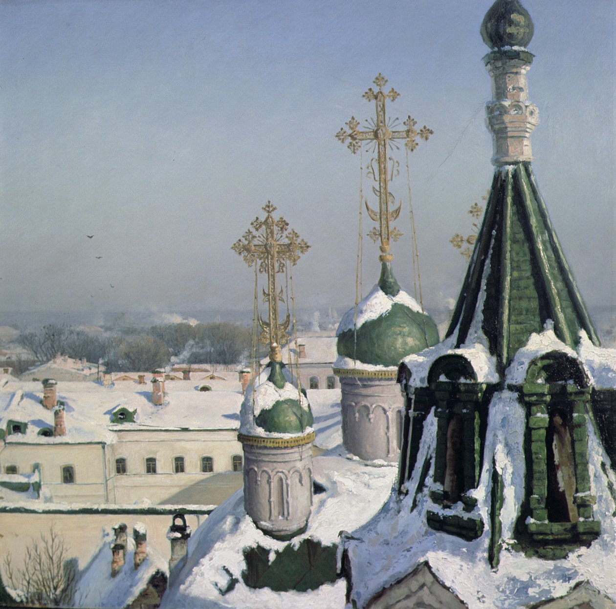 Udsigt fra et vindue af Moscow School of Painting, 1878 af Sergei Ivanovich Svetoslavsky
