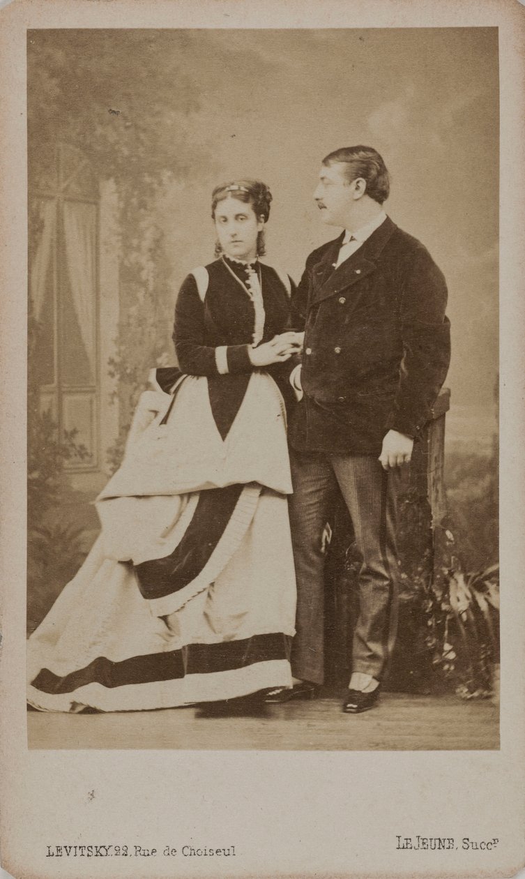 Paul Pavlovich Demidoff, 2. prins af San Donato 1839-1885, med sin kone, Maria..., 1863. af Sergei Lvovich Levitsky