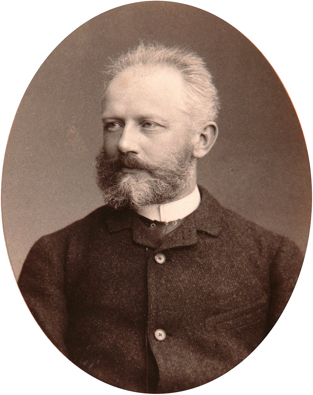 Peter Tchaikovsky, russisk komponist, slutningen af det 19. århundrede af Sergei Lvovich Levitsky