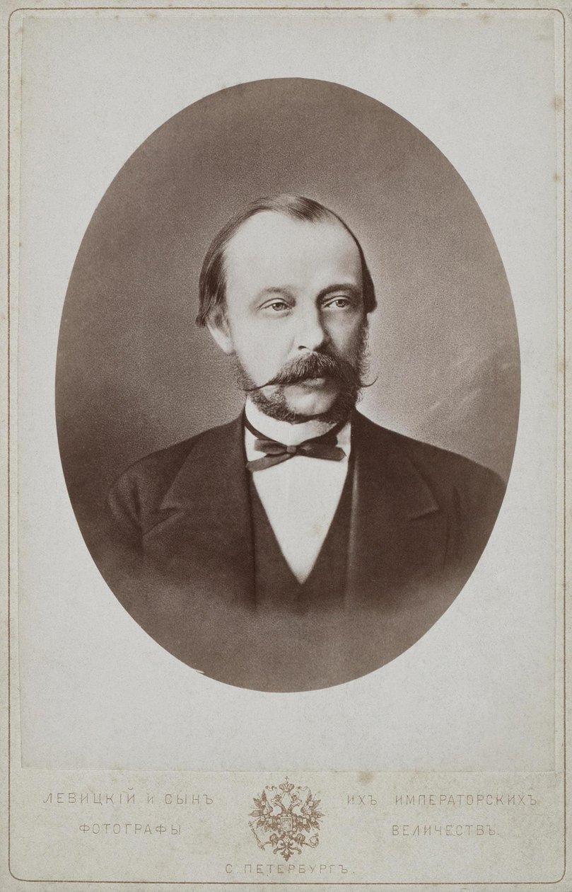 Portræt af grev Dmitry Andreyevich Tolstoy 1823-1889, 1887 af Sergei Lvovich Levitsky