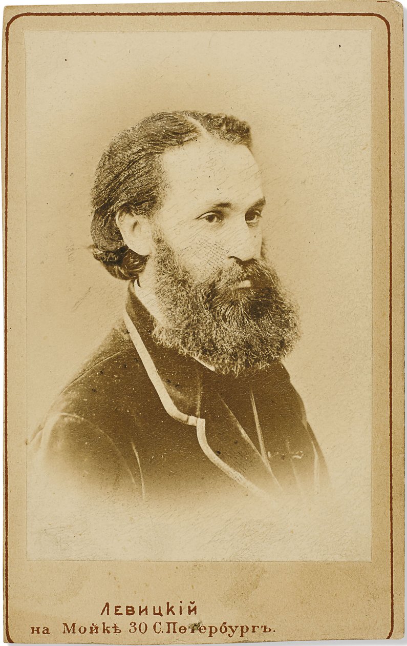 Portræt af cellisten Karl Yulievich Davidov 1838-1889, ca. 1875. af Sergei Lvovich Levitsky