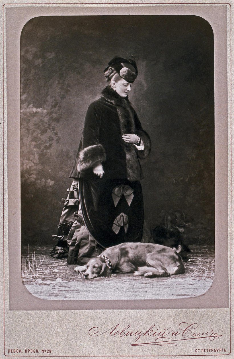 Prinsesse Ekaterina Mikhailovna Dolgorukova 1847-1922, 1870p af Sergei Lvovich Levitsky