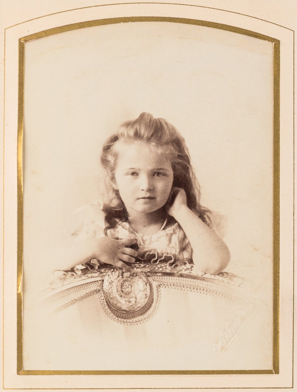 Tatiana Nikolaievna de Russie (1897-1918) - Storhertuginde Tatyana af Rusland, af Levitsky, Sergei Lvovich (1819-1898). Albumin foto af Sergei Lvovich Levitsky