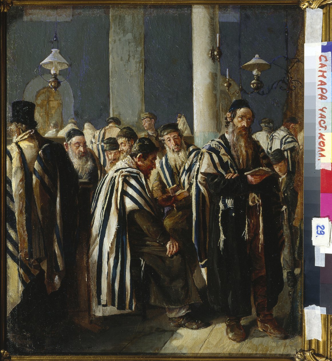 Chabbat - Shabbat Prayer af Yuzhanin, Sergei (Sergey) Nikitich (1862-1933). Olie på lærred, størrelse: 47x40,5 af Sergei Nikitich  Yuzhanin