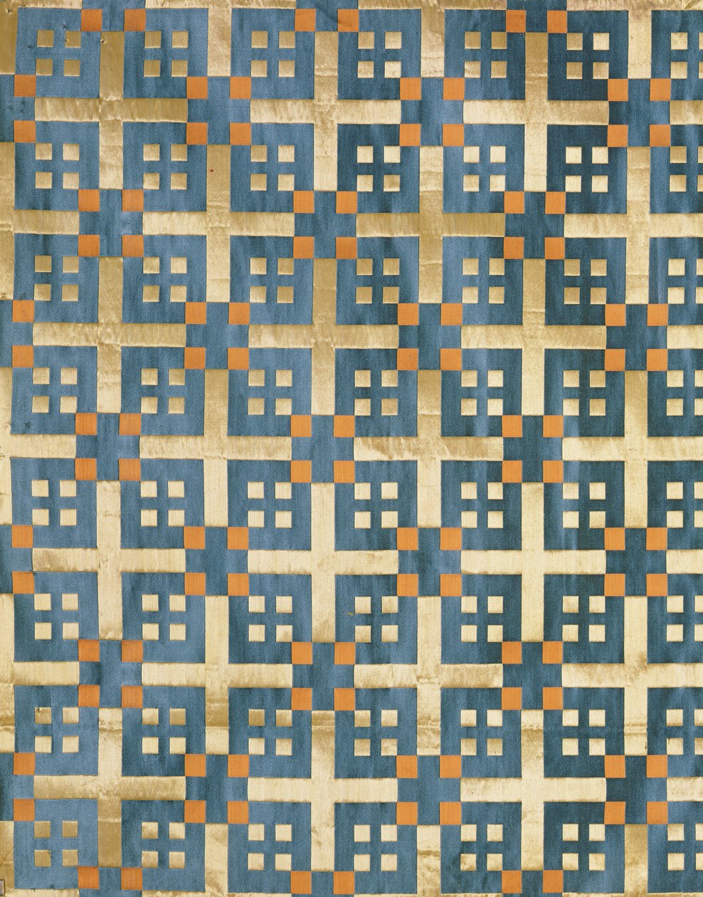 Olovyanishnikov Manufactory Half-Silk Satin, begyndelsen af det 20. århundrede (tekstil) af Sergei Vashkov