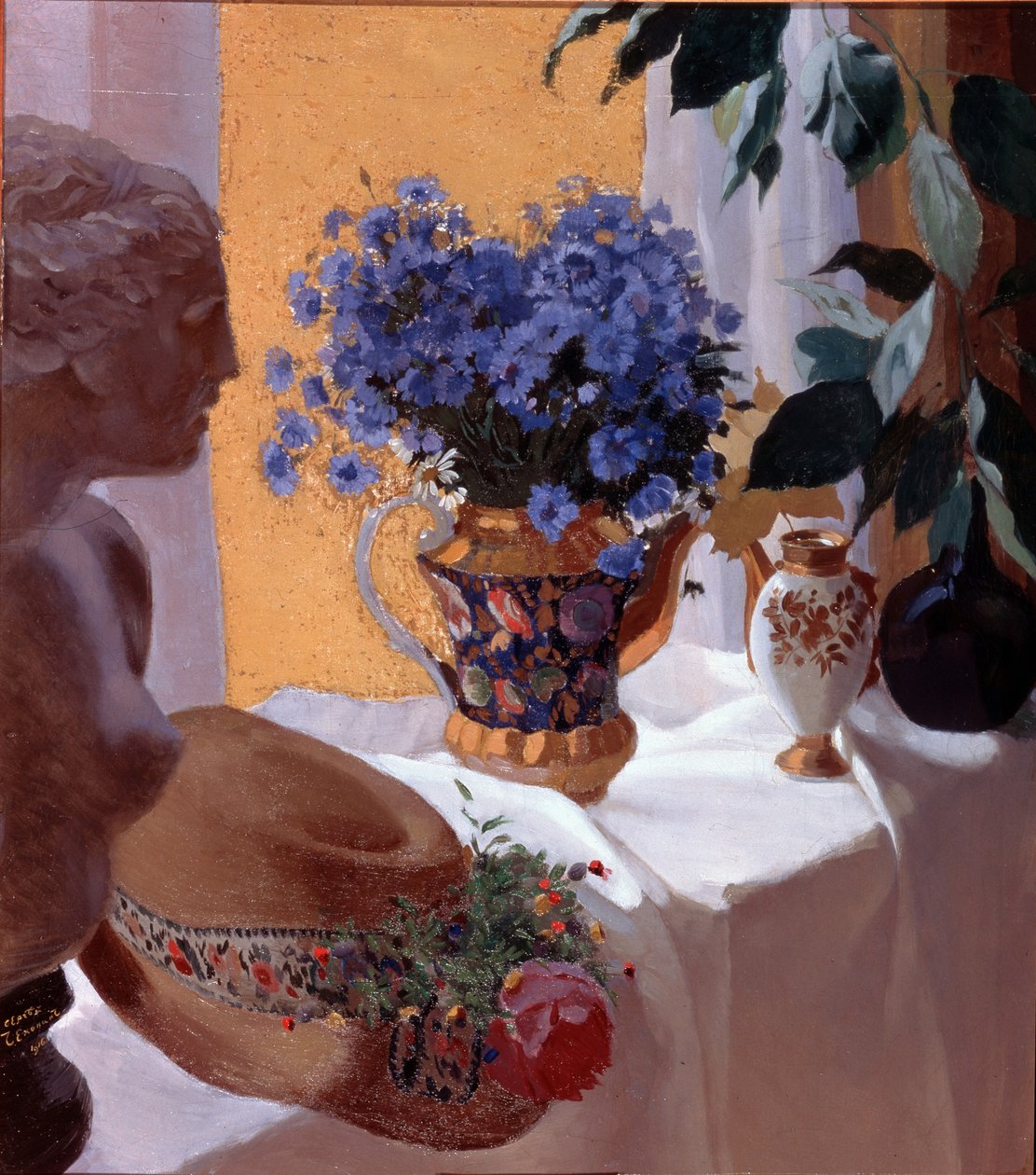 Stilleben, 1916 af Sergei Vasilevich Chekhonin
