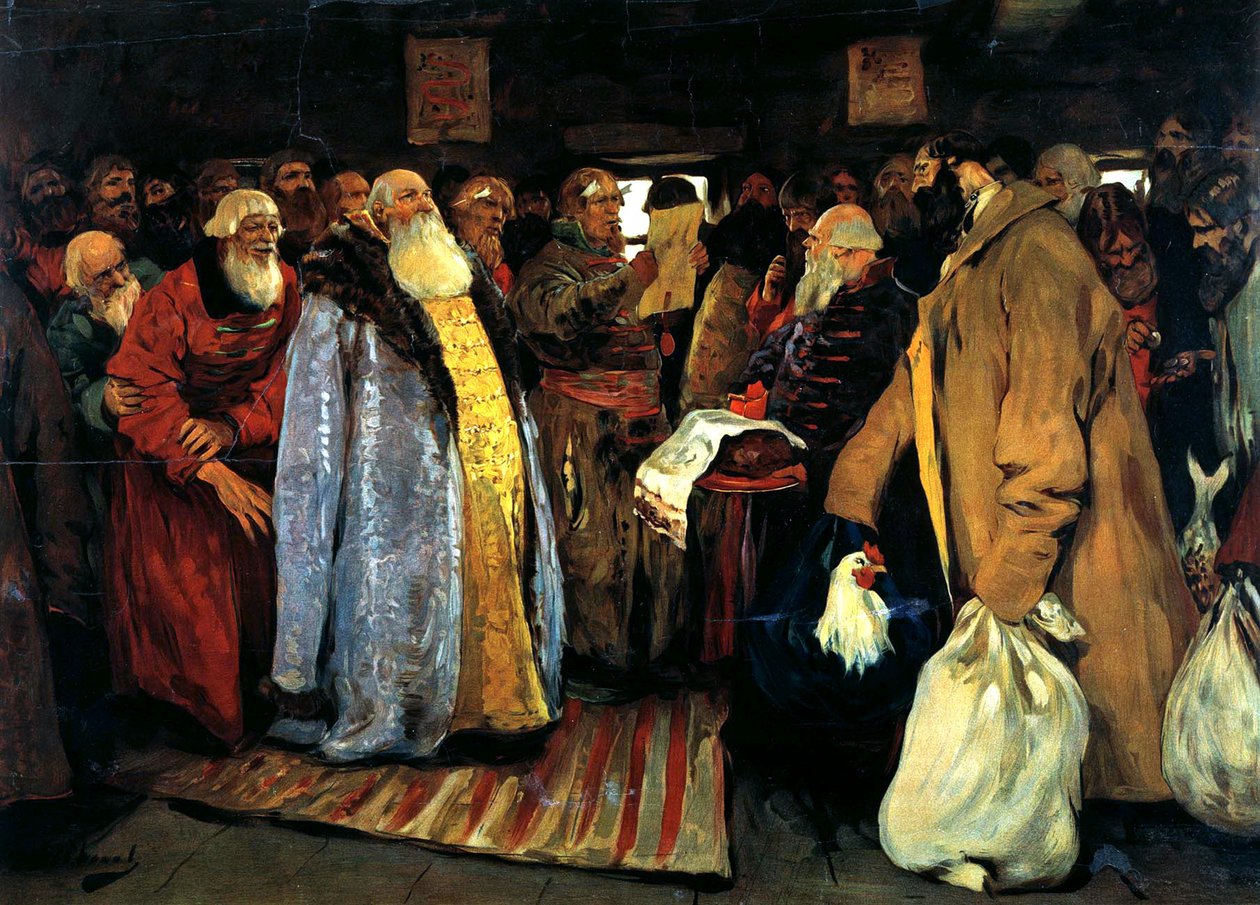 Ankomsten af en voivode, 1907. af Sergei Vasilyevich Ivanov